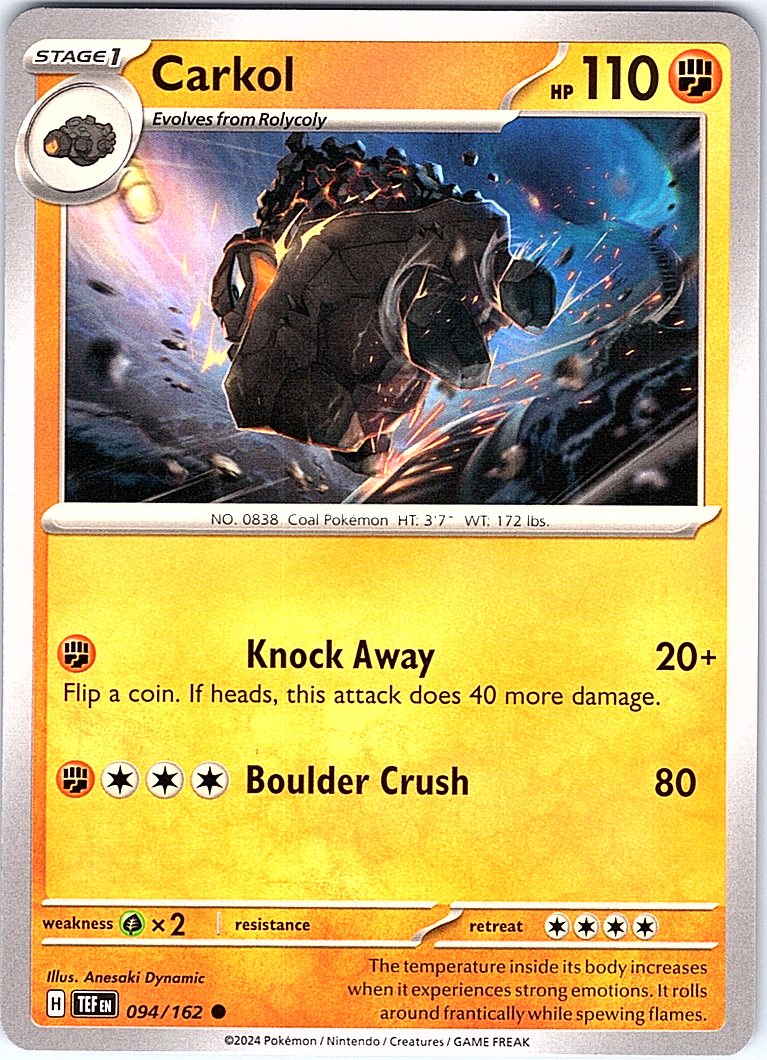 Carkol #094/162 — Sword & Shield—Fusion Strike