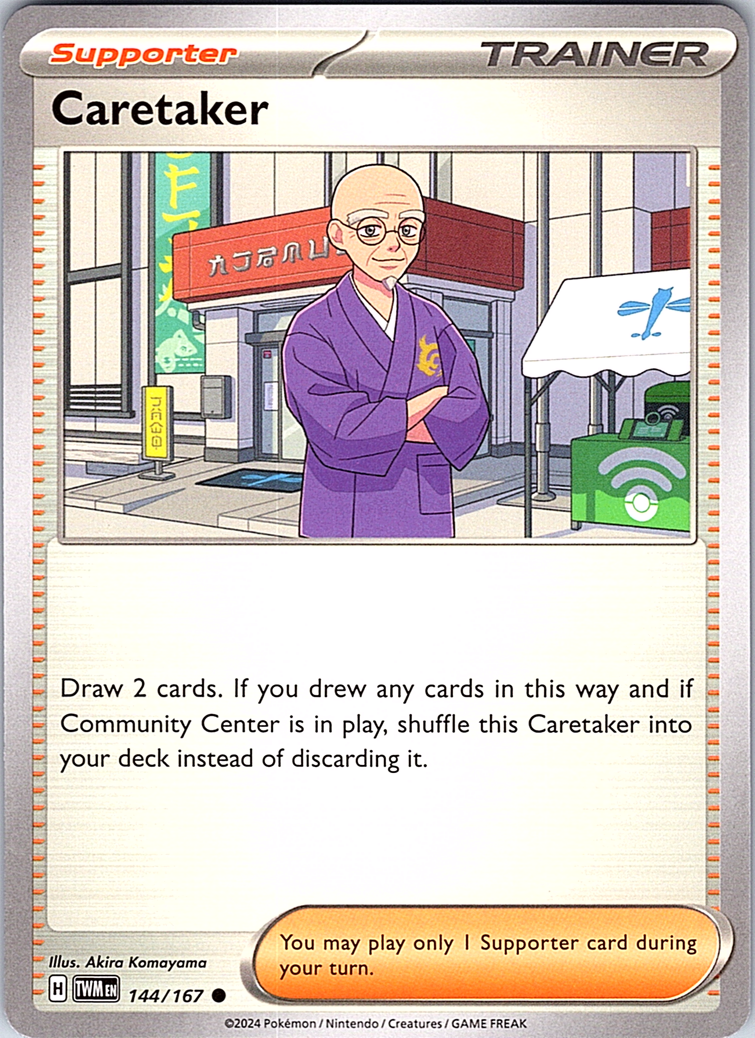 Caretaker #144/167 — Pokémon TCG: Scarlet & Violet—Paradox Rift