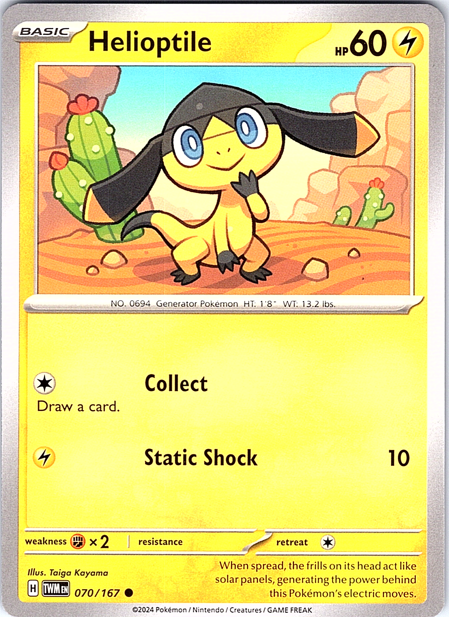 Helioptile #070/167 — Paldea Evolved
