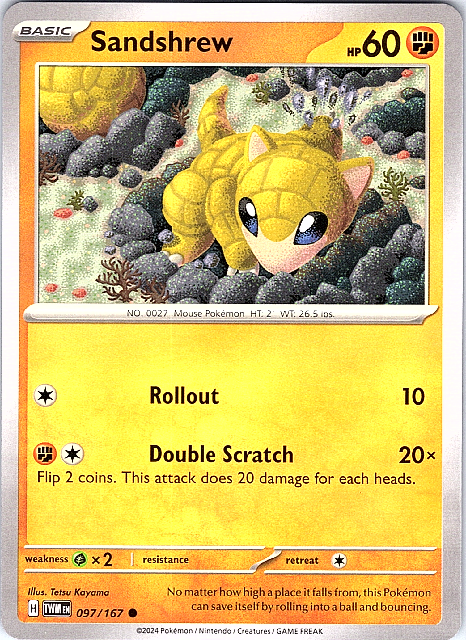 Sandshrew #091/167 — Scarlet & Violet