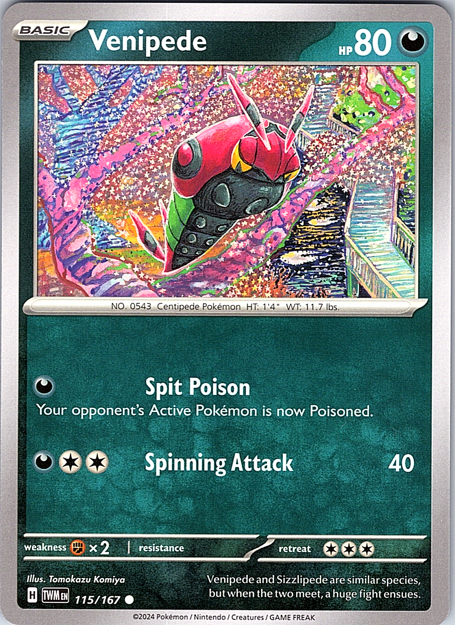 Venipede #175/167 — Scarlet & Violet