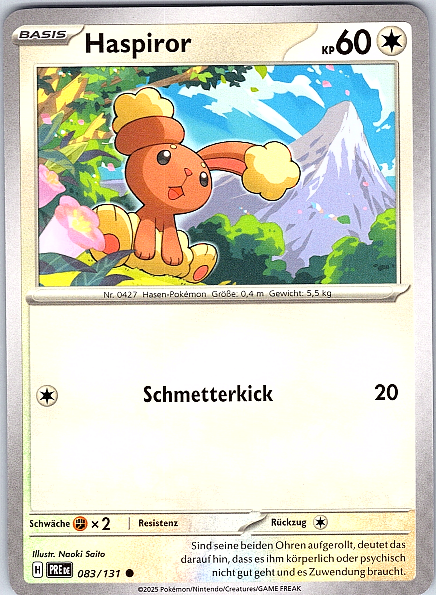 Haspiror #083/131 — Schillernde Pokémon (German)