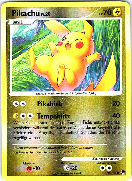 Pikachu #70/100 — Diamond & Pearl (German)