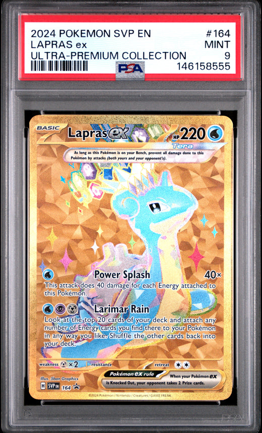 LAPRAS ex #164 POKEMON SVP EN-SV BLACK STAR PROMO 2024 — PSA 9