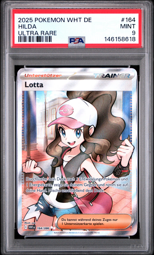 HILDA #164 POKEMON WHT DE-WHITE 2025 — PSA 9