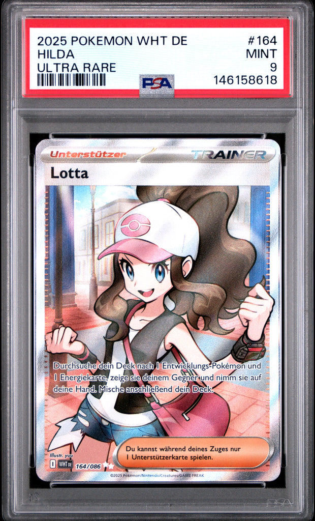 HILDA #164 POKEMON WHT DE-WHITE 2025 — PSA 9
