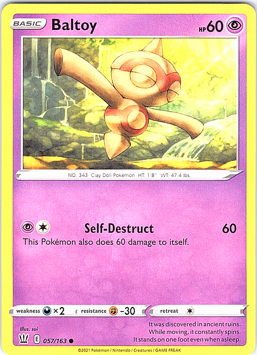 Baltoy #057/163 — Battle Styles