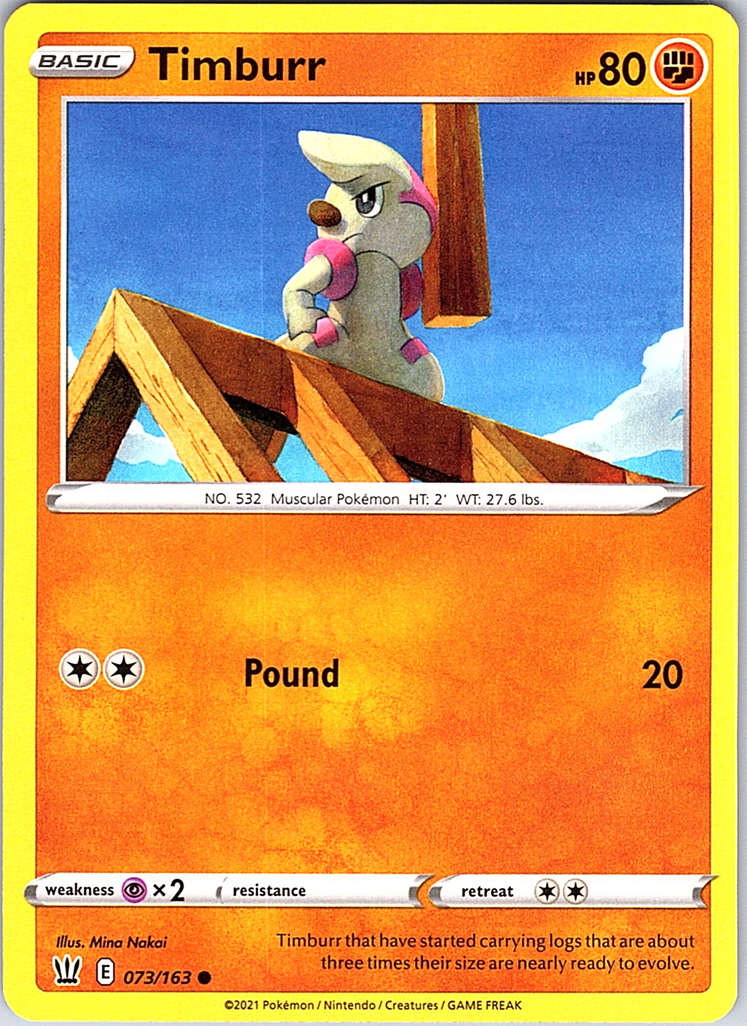 Timburr #073/163 — Vivid Voltage