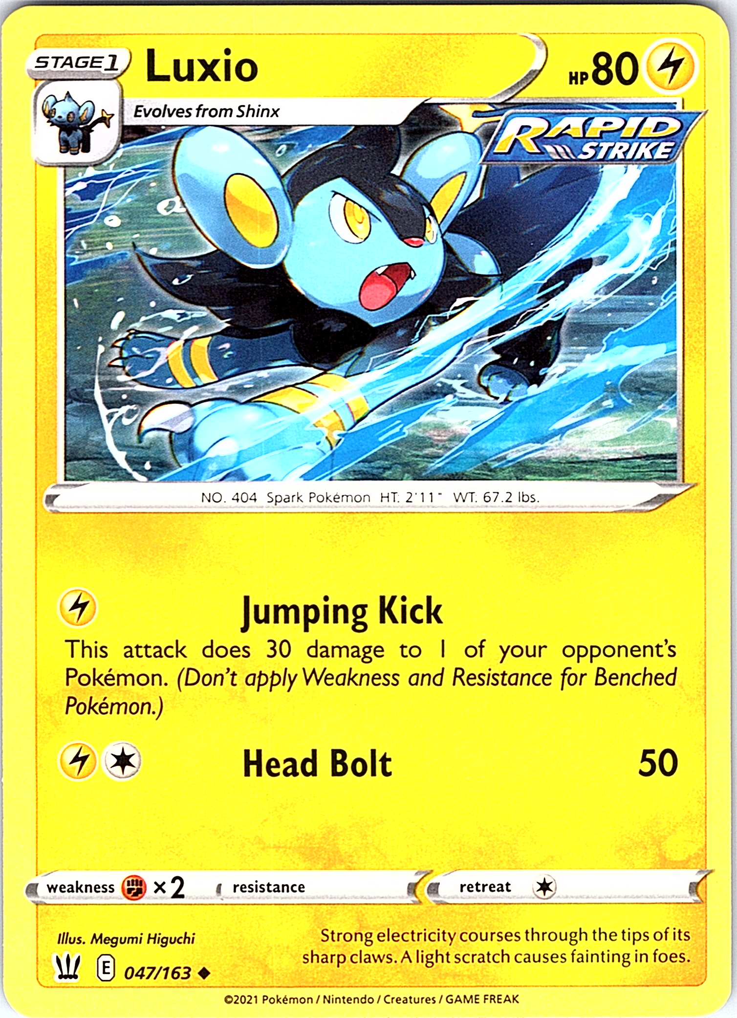 Luxio #047/163 — Rapid Strike