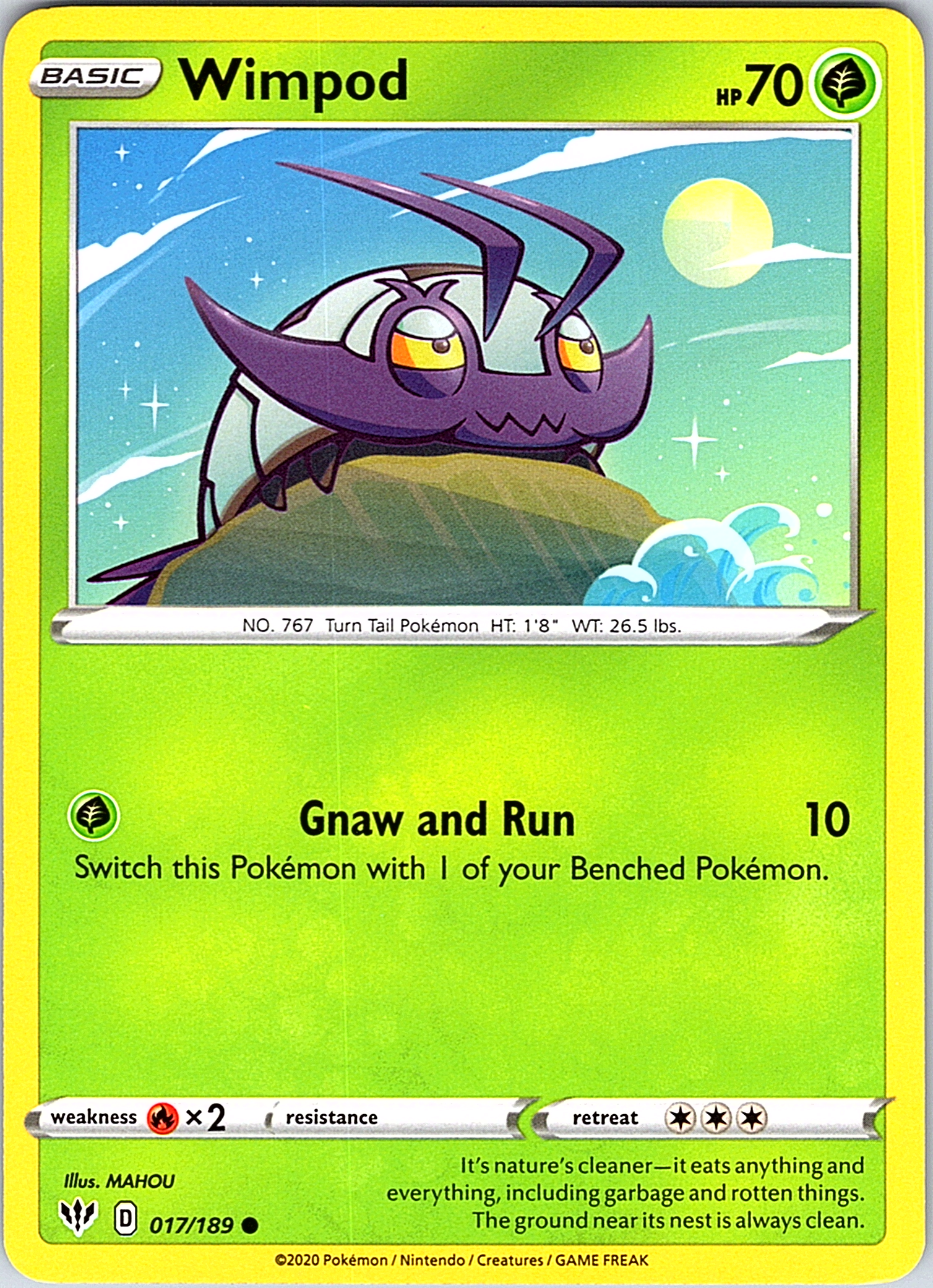 Wimpod #017/189 — Sword & Shield