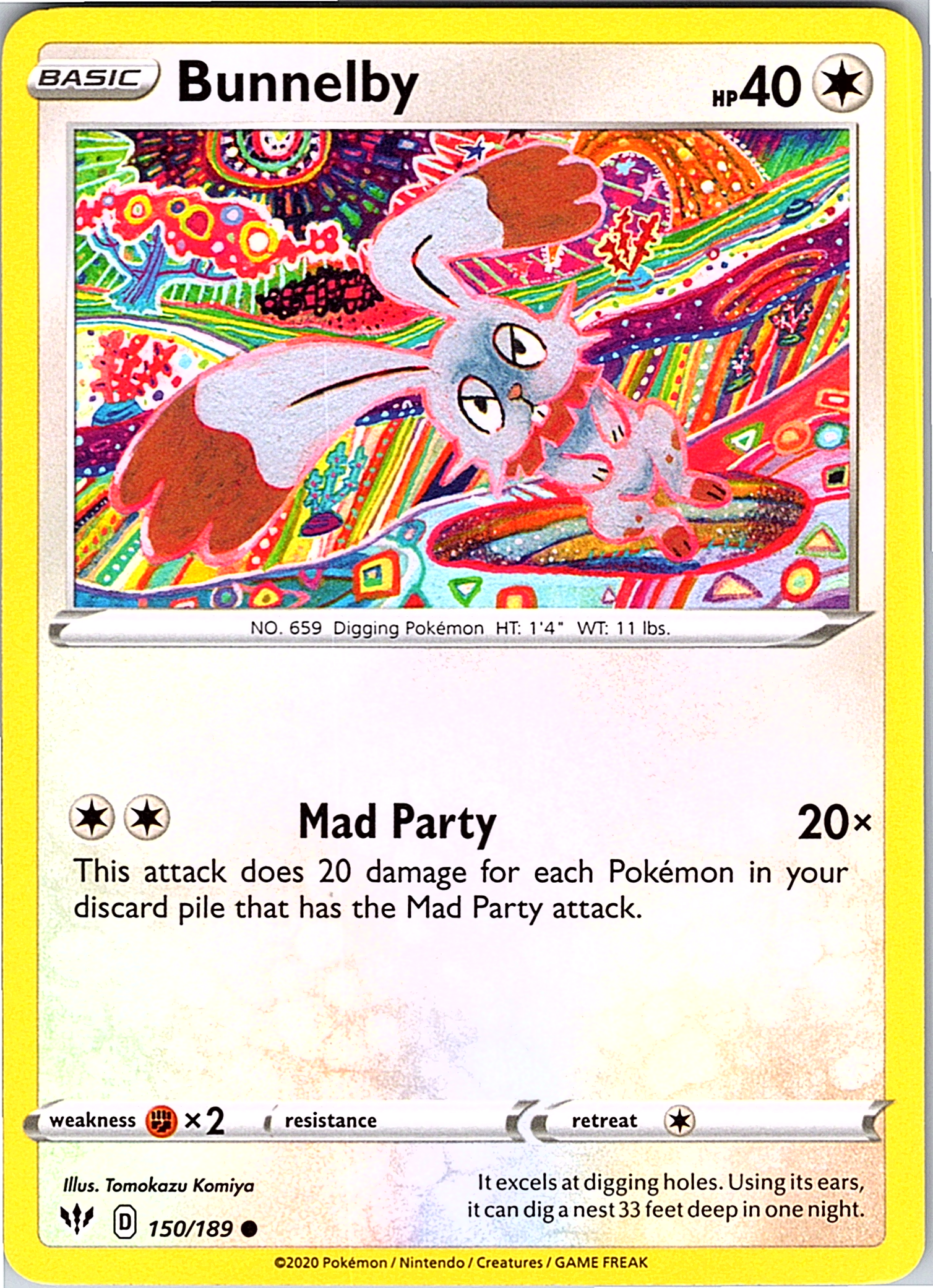 Bunnelby #150/189 — Vivid Voltage