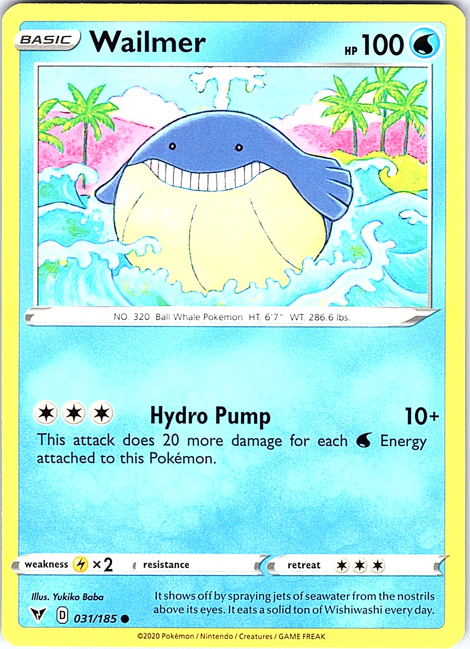 Wailmer #031/185 — Vivid Voltage
