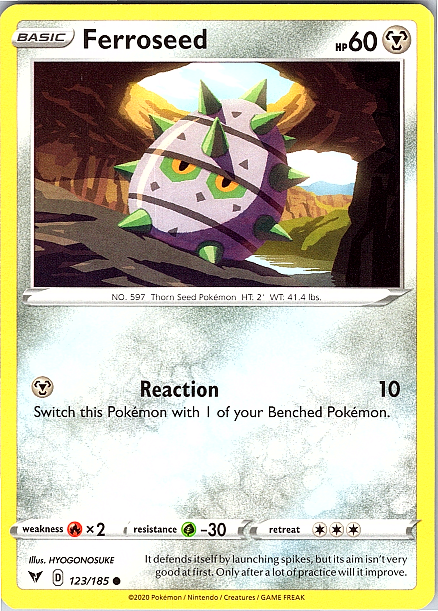 Ferroseed #123/185 — Vivid Voltage
