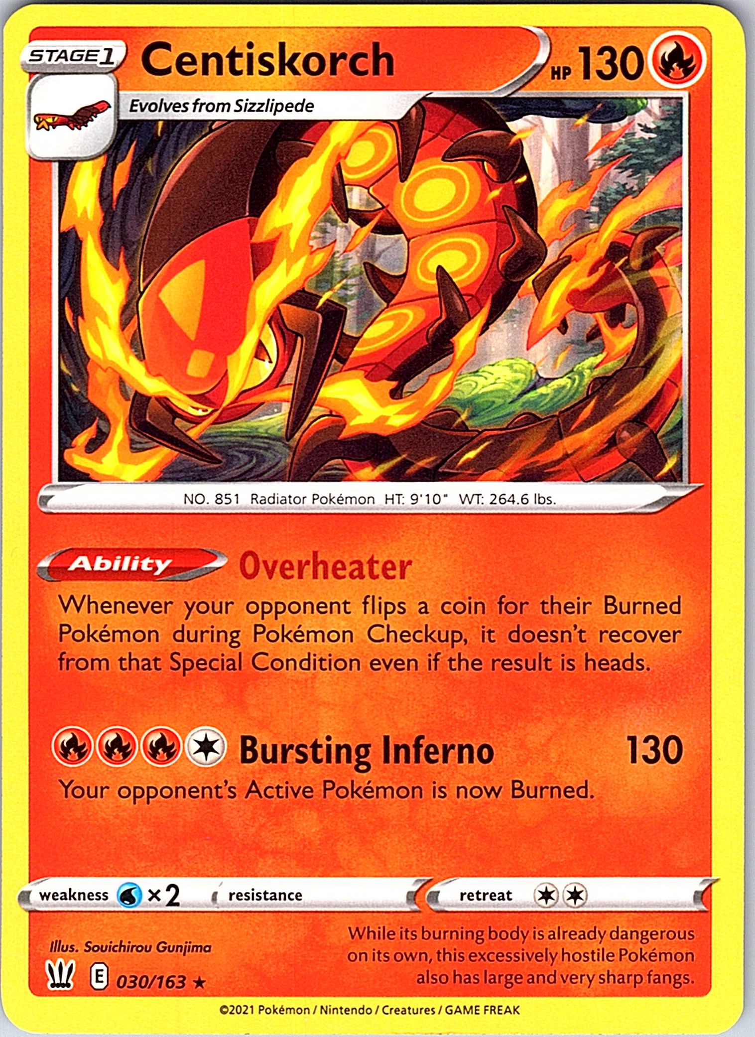 Centiskorch #030/163 — Vivid Voltage