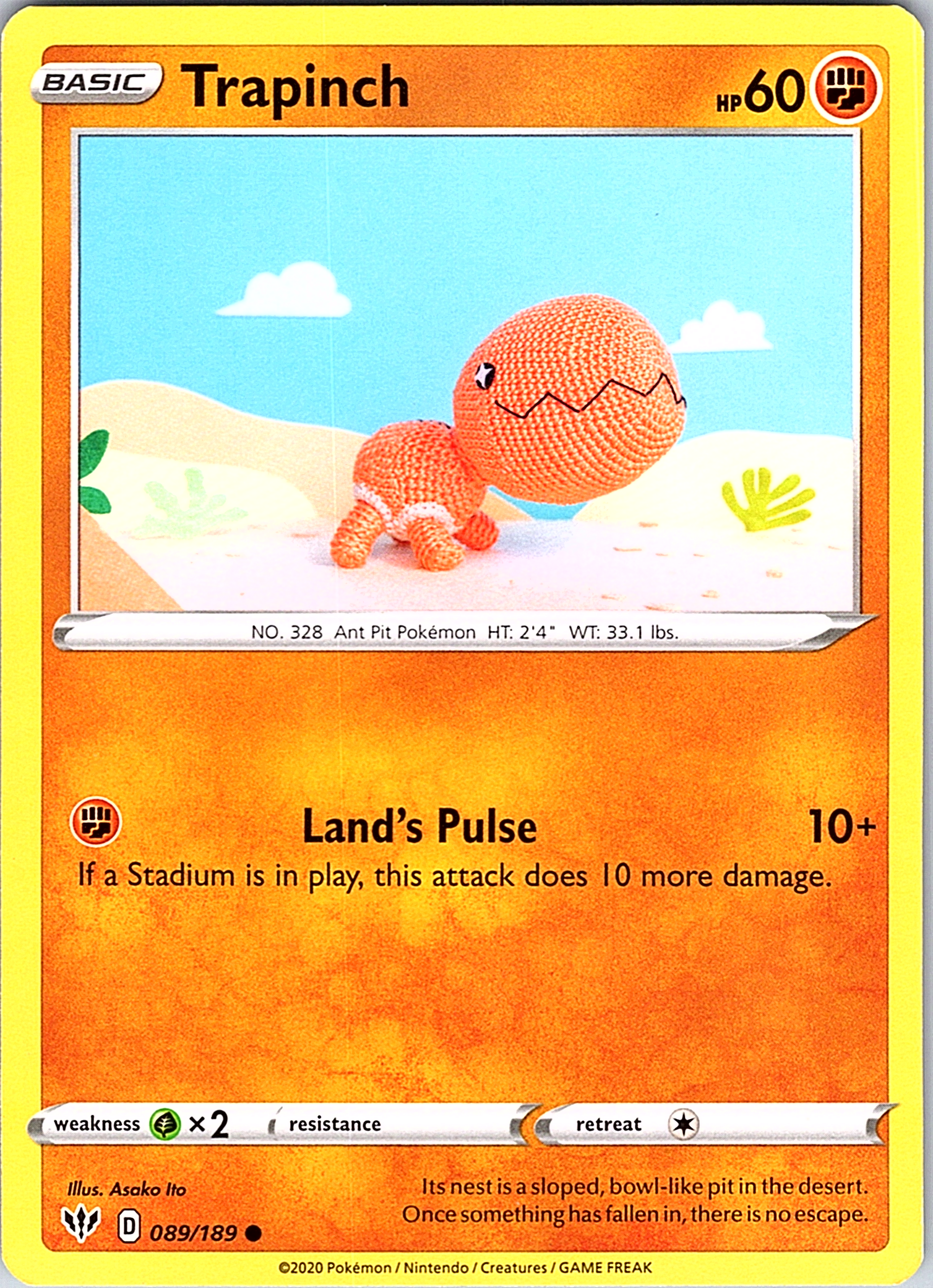 Trapinch #089/189 — Vivid Voltage