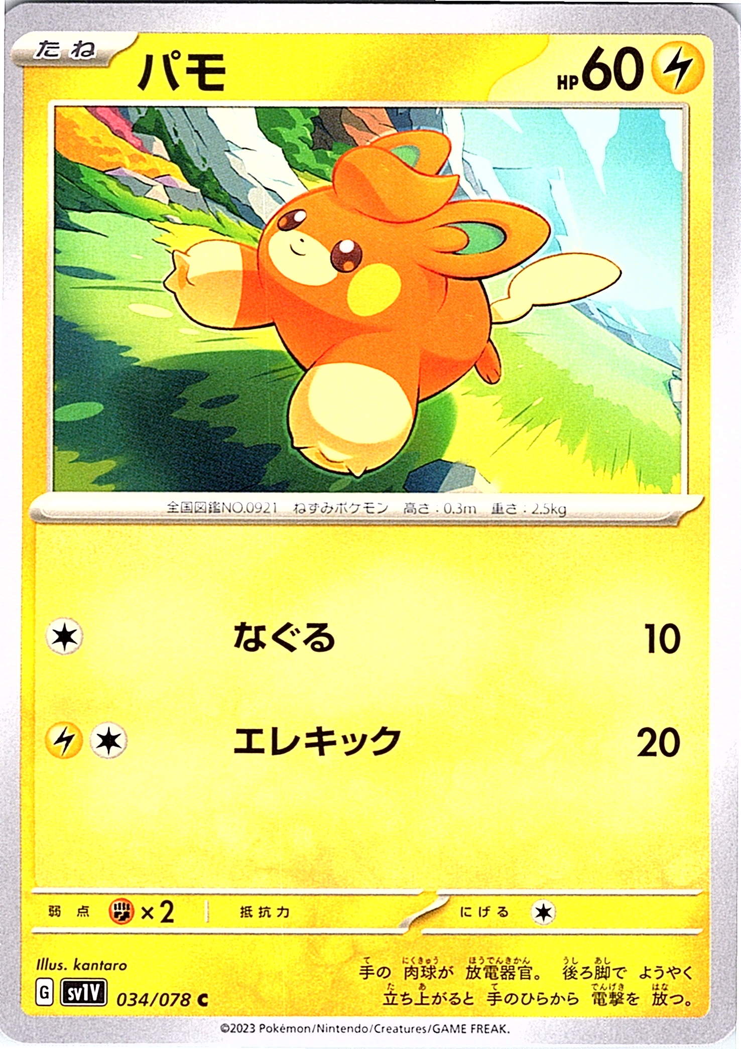 Pachirisu #034/078 — Scarlet & Violet (Japanese)