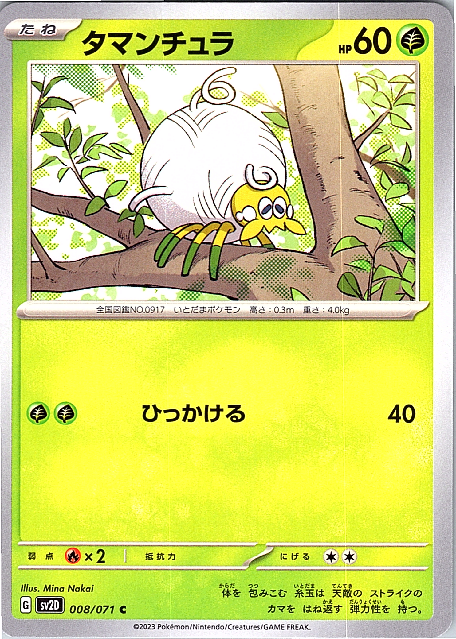Tamanchura #008/071 — Pokémon Card 151 (Japanese)