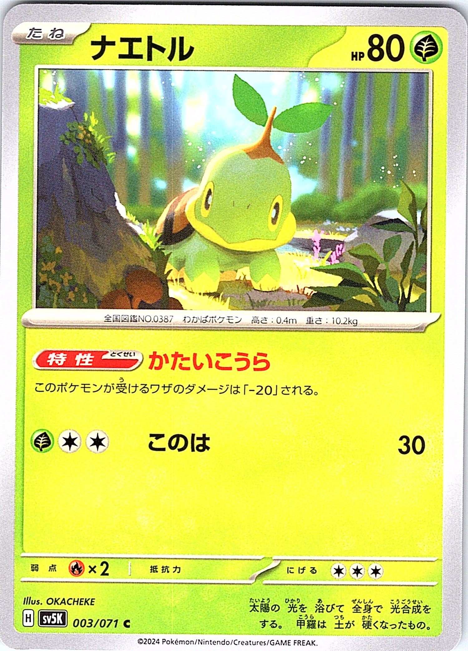 ナエトル #003/071 — Pokémon Card 151 (Japanese)